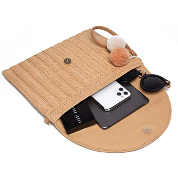 Stylish Straw Crossbody Bag for Women in Summer