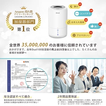 Levoit Humidifiers for Baby Bedroom Top Fill Cool Mist