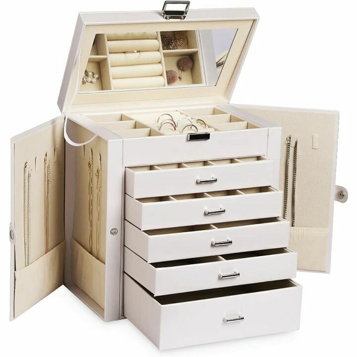 Frebeauty 6-Tier Jewelry Box - Elegant Storage Solution