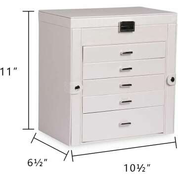 Frebeauty 6-Tier Jewelry Box - Elegant Storage Solution