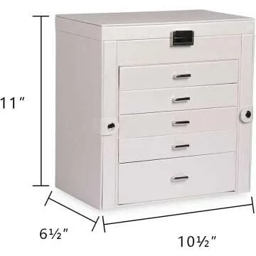 Frebeauty 6-Tier Jewelry Box - Elegant Storage Solution