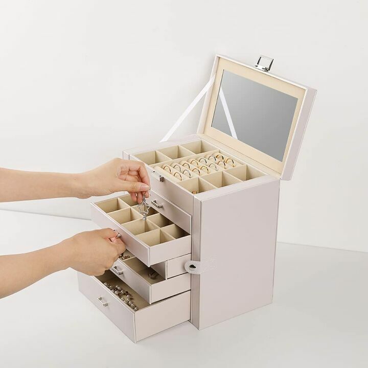 Frebeauty 6-Tier Jewelry Box - Elegant Storage Solution