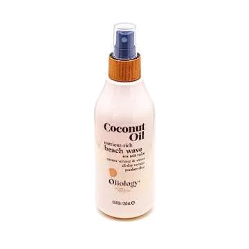 Oliology Coconut Oil Beach Wave Sea Salt Mist Spray - Light Mist Gives Hair Soft Beachy Waves Without Stiffness | Creates Volume | Long Lasting | Made in USA, Cruelty Free & Paraben Free (8oz/2 Pack)