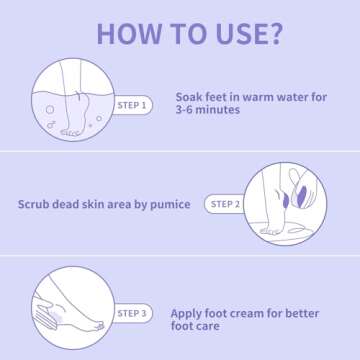 NOVAL Pumice Stone Set for Smooth Feet - 40 PCS