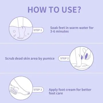 NOVAL Pumice Stone Set for Smooth Feet - 40 PCS