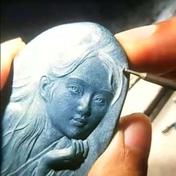 𝐋𝐮𝐨 𝐤𝐞 13 Pcs T Shape Diamond Burr - 3/32'' Shank Stone Carving Bits Diamond Burs for Rotary Tools includes