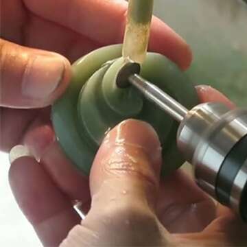 𝐋𝐮𝐨 𝐤𝐞 13 Pcs T Shape Diamond Burr - 3/32'' Shank Stone Carving Bits Diamond Burs for Rotary Tools includes