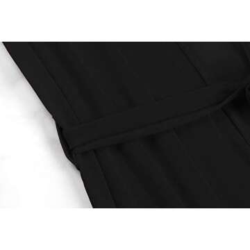 Women's Black Sexy Maxi Long Sleeve Swimsuit Swim Bathing Beach Maxi Cover Up Dress L