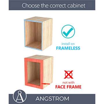 Soft-Closing Frameless Cabinet Hinges Set for Kitchen