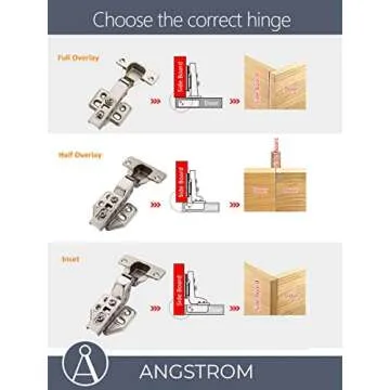Soft-Closing Frameless Cabinet Hinges Set for Kitchen