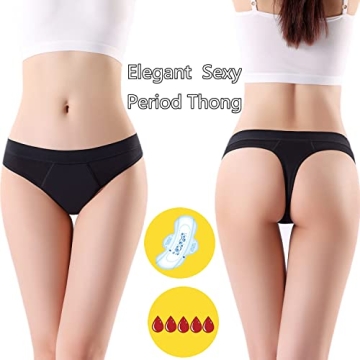 ZVZK Leak Proof Period Thongs for Women - Heavy Flow Protection