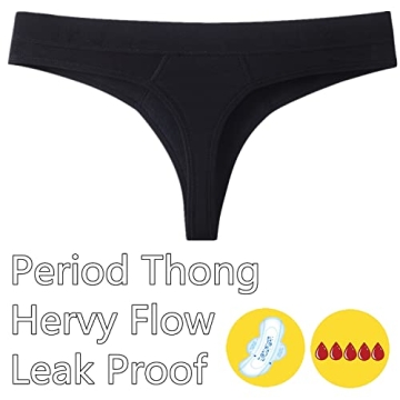 ZVZK Leak Proof Period Thongs for Women - Heavy Flow Protection