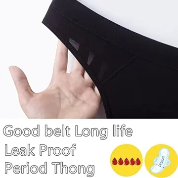 ZVZK Leak Proof Period Thongs for Women - Heavy Flow Protection