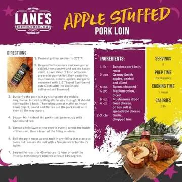 Lane's Spellbound Pork Rub Seasoning, All-Natural BBQ Seasoning Rib Rub, Premium Butt Rub Seasoning & Sweet BBQ Rubs for Smoking, Made in USA, 4.6 Oz