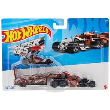 Hot Wheels Super Rigs Toy Truck & Car Set for Kids