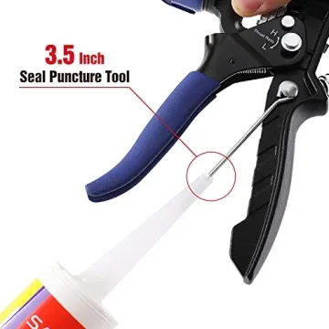 WORKPRO Caulking Gun with Adjustable Thrust Ratios and Grip