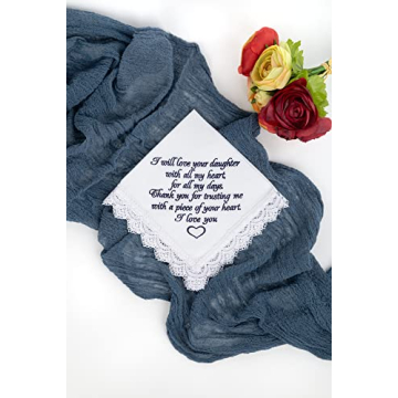 Sentimental Handkerchief Gift for Mother of the Bride