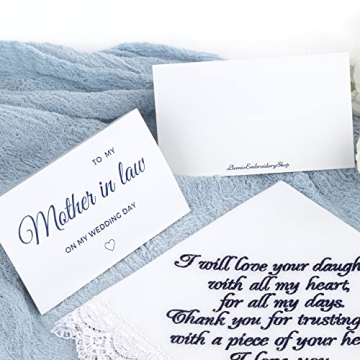 Sentimental Handkerchief Gift for Mother of the Bride