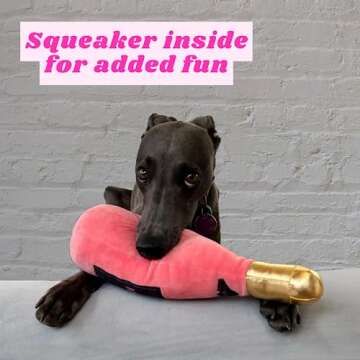 Plush Dog Toy Mom's BFF - Puppy Toy, Squeaky Toy, Champagne Pet Toy, Pink, Dog Gift, Puppy Gift, Wine Bottle Toy, Mom's Best Friend