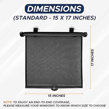 EcoNour Car Window Shades for Baby - Ultimate UV Shield