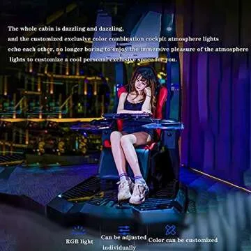 YUJIA Video Gaming Chair Racing High Back PU Leather Adjustable Ergonomic Reclining PC Game Chair ​with Footres,Black