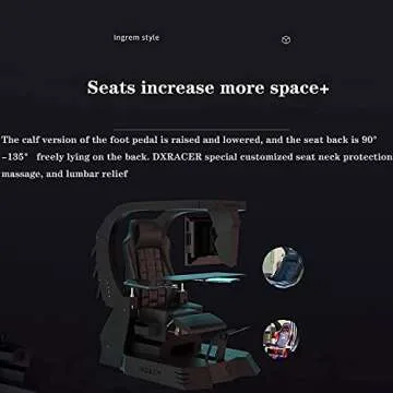 YUJIA Video Gaming Chair Racing High Back PU Leather Adjustable Ergonomic Reclining PC Game Chair ​with Footres,Black