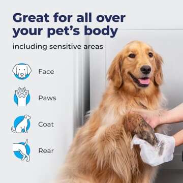 Vetnique Furbliss Pet Wipes for All Pets - Hypoallergenic & Thick