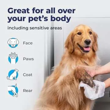 Vetnique Furbliss Pet Wipes for All Pets - Hypoallergenic & Thick