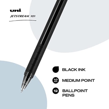 Uni-ball Jetstream 101 Ball Point Pens - Bold Black Ink