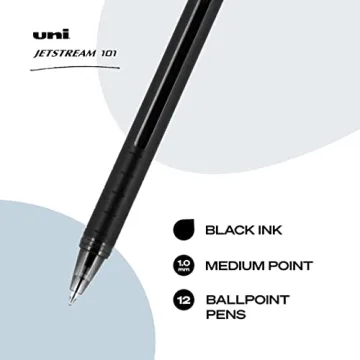 Uni-ball Jetstream 101 Ball Point Pens - Bold Black Ink