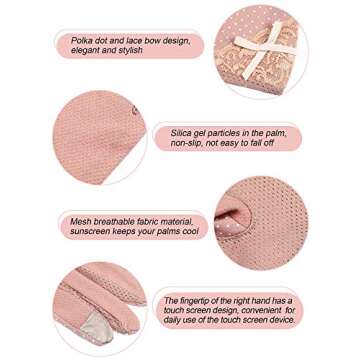 Top 3 Pairs Women Summer Gloves for UV Protection