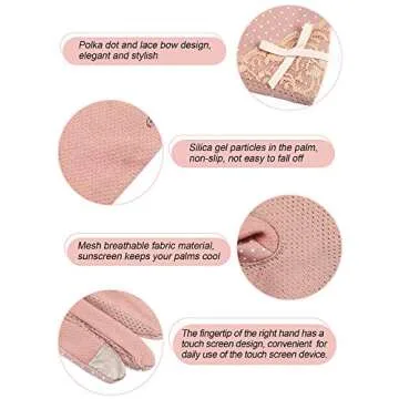 Top 3 Pairs Women Summer Gloves for UV Protection