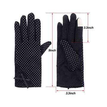 Top 3 Pairs Women Summer Gloves for UV Protection