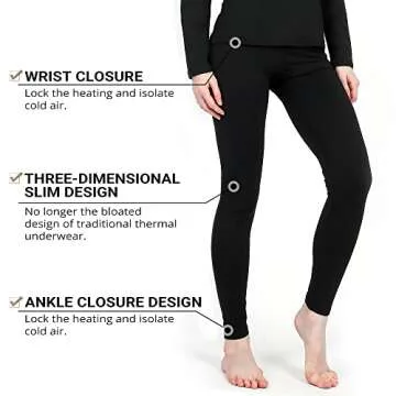 Ultra Soft Women's Thermal Underwear Set by HEROBIKER