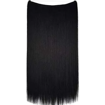 Halo Miracle Invisible Wire Flip In Secret Hair Extensions 100g 22" 100% Human Hair (Black - #1)