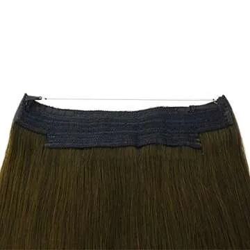 Halo Miracle Invisible Wire Flip In Secret Hair Extensions 100g 22" 100% Human Hair (Black - #1)