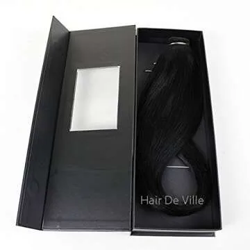 Halo Miracle Invisible Wire Flip In Secret Hair Extensions 100g 22" 100% Human Hair (Black - #1)