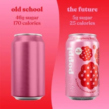 Poppi Raspberry Rose Prebiotic Soda - Guilt-Free Sparkling Refreshment