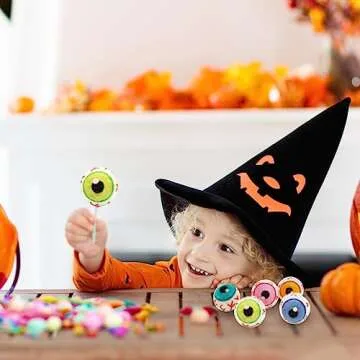 GLACIART ONE Wool Felt Eyeballs Halloween Decorations - 6 Pack|Party Craft Decoration, Horror Prop Decor for Halloween Party|Felt Halloween Decorations Indoor or Outdoor|Passive Aromatherapy Diffuser