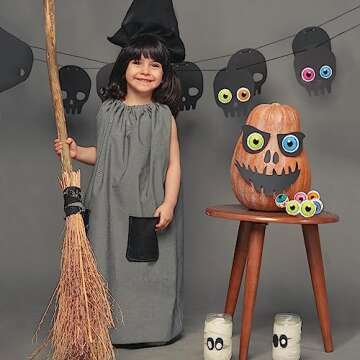 GLACIART ONE Wool Felt Eyeballs Halloween Decorations - 6 Pack|Party Craft Decoration, Horror Prop Decor for Halloween Party|Felt Halloween Decorations Indoor or Outdoor|Passive Aromatherapy Diffuser