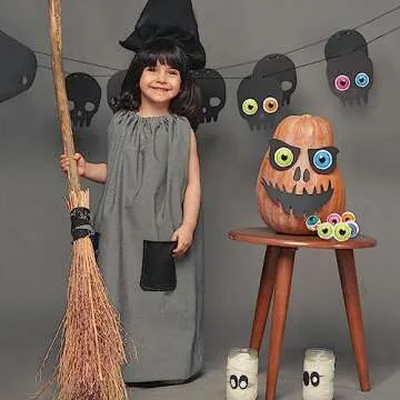 GLACIART ONE Wool Felt Eyeballs Halloween Decorations - 6 Pack|Party Craft Decoration, Horror Prop Decor for Halloween Party|Felt Halloween Decorations Indoor or Outdoor|Passive Aromatherapy Diffuser