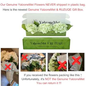 YalzoneMet 21 in Artificial Light Green Hydrangea - Perfect Decor