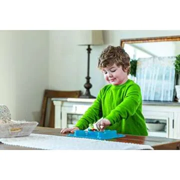 Lilly's Love Suction Plates for Babies - The Happy Good Dino Pad – Toddler Plates goes from Freezer to Microwave to Table. Silicone Placemat Fits in a Ziplock Bag. (Blue)