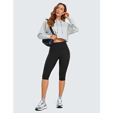 Soft and Comfortable CRZ YOGA Butterluxe Capri Leggings