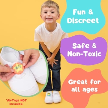 Vibrant Gobubbies AirTag Holders for Kids Safety Tracking