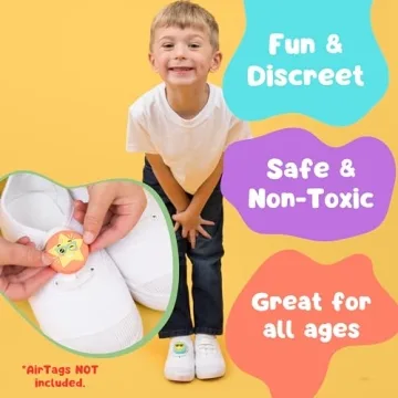 Vibrant Gobubbies AirTag Holders for Kids Safety Tracking