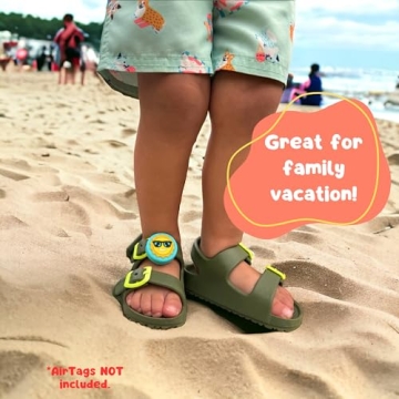 Vibrant Gobubbies AirTag Holders for Kids Safety Tracking