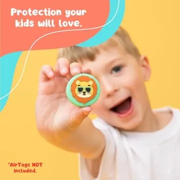 Vibrant Gobubbies AirTag Holders for Kids Safety Tracking
