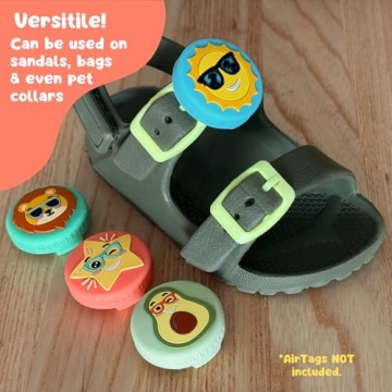 Vibrant Gobubbies AirTag Holders for Kids Safety Tracking