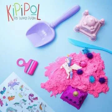 Kipipol Unicorn Sensory Bin - Enchanting Sand Art Kit